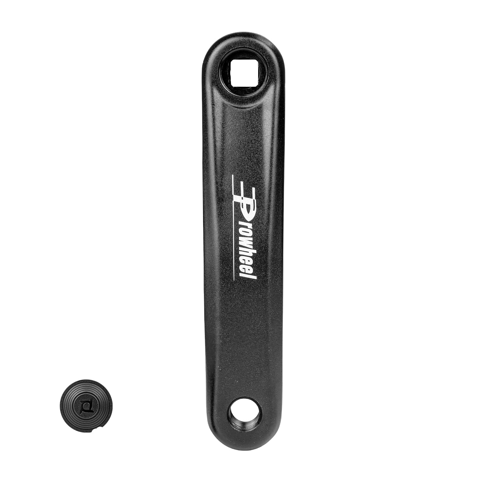 MEGHNA Bicycle crank arm left, high-quality aluminium crank with square hole (152/165/170 mm), universal for city bike, trekking bike, MTB, e-bike (crank arm 152 mm)