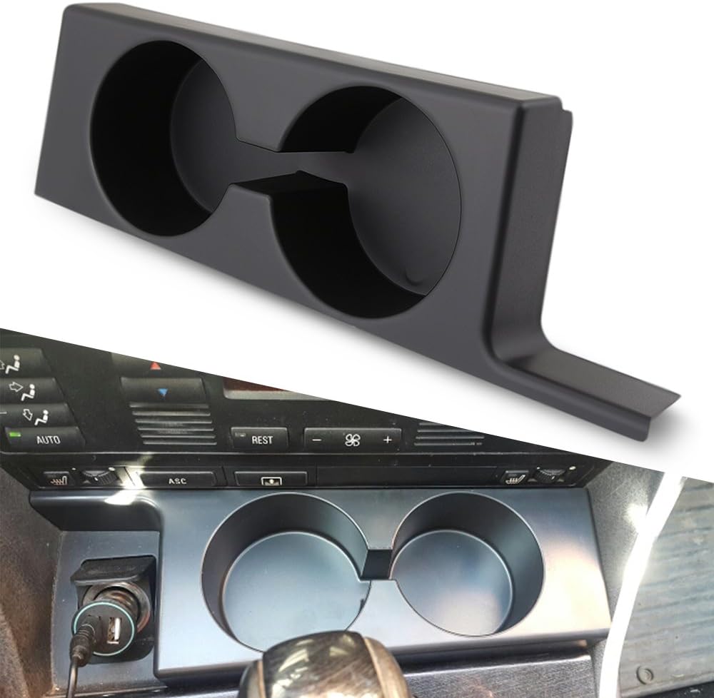 9 moon BMW Cup Holders, Front Dual Cup Holder Upgrade for BMW E39 97-03 BMW 528i 540i 525i 530i M5 Botter