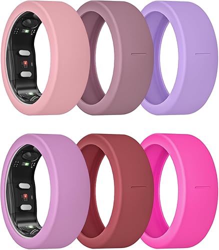 Miniatura 6 de Paquete de 3/6 fundas de anillo para RingConn Gen 2 Air, protector de anillo de silicona elástico para RingConn Gen 2/1, accesorios de