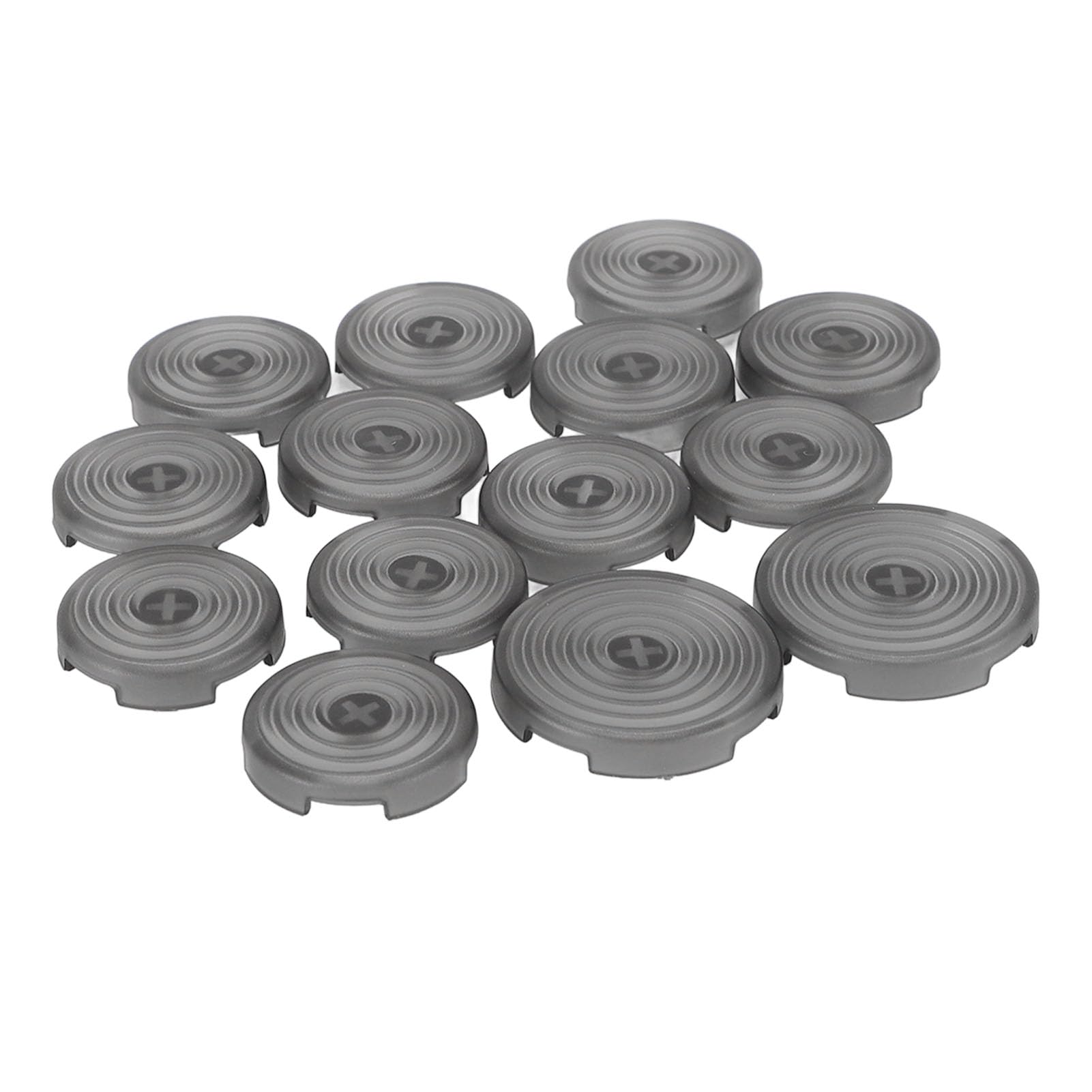 14 Pcs Fighting Game Keyboard Keycap, 22.5mm 28.5mm Fight Stick Key Cover for Replacement, for sallybox, for fightingbox, for slimbox, for flatbox (Black)