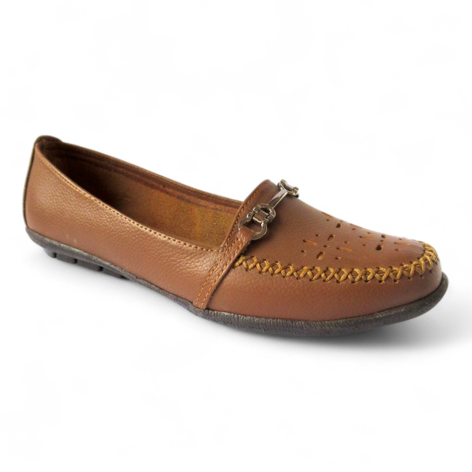 WESTOES Trendy Belly Loafer Especially for Ladies | Genuine Leather | Comfortable Flat Heel with Simple & Stylish Look | Western Dress Go to Shoes (WLLB07)-image-46
