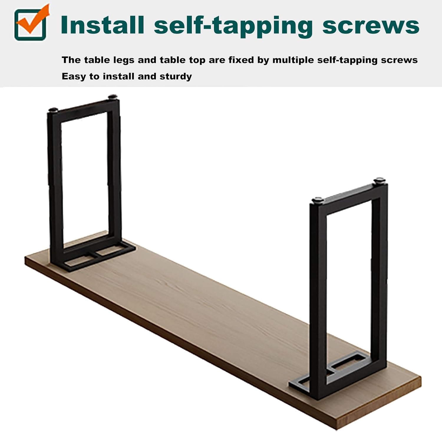 Bar Table, Structurally Stable High Top Table Height 75 Cm with Non-Slip Feet Easy to Assemble Space Saving Ideal for Home Use and Bars and Restaurants (stools Not Included)(120x40x75cm)