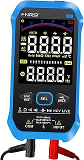 harayaa Multímetro digital testador multímetro inteligente diodo medição de fio vivo ohm amp temperatura multímetro elétrico para reparação automotiva