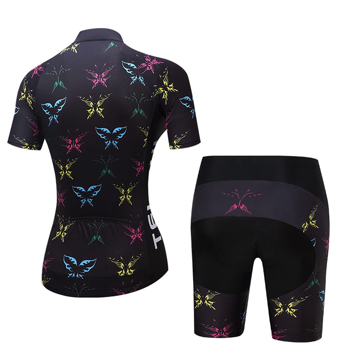 Hotlion Damen Radtrikot Set Trägerhose Anzüge Sommer Rennrad Kleidung