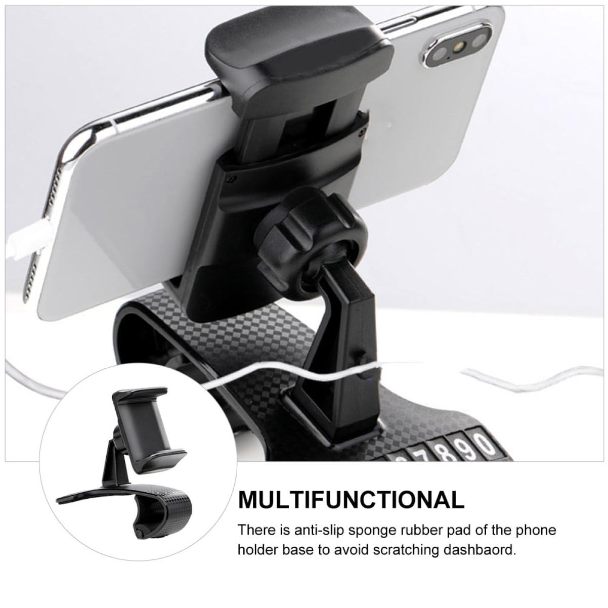 OSALADI 3pezzi Supporto Per Telefono Per Auto Braccio Per Navigazione Compatibile Con Smartphone Da Resistente Antiscivolo Facile Da Installare Sul Cruscotto