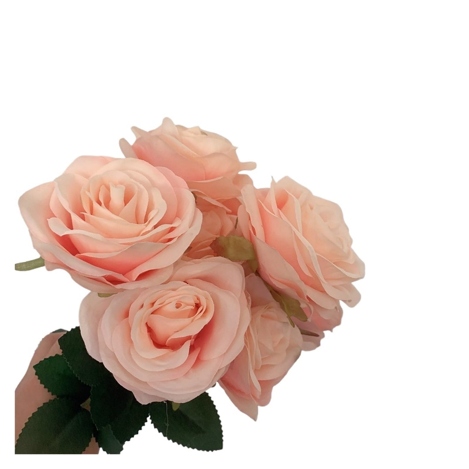 Casetlong 1PC Bouquet Artificial Flower Beige Fake Living Room Decoration Wedding(Pink champagne)