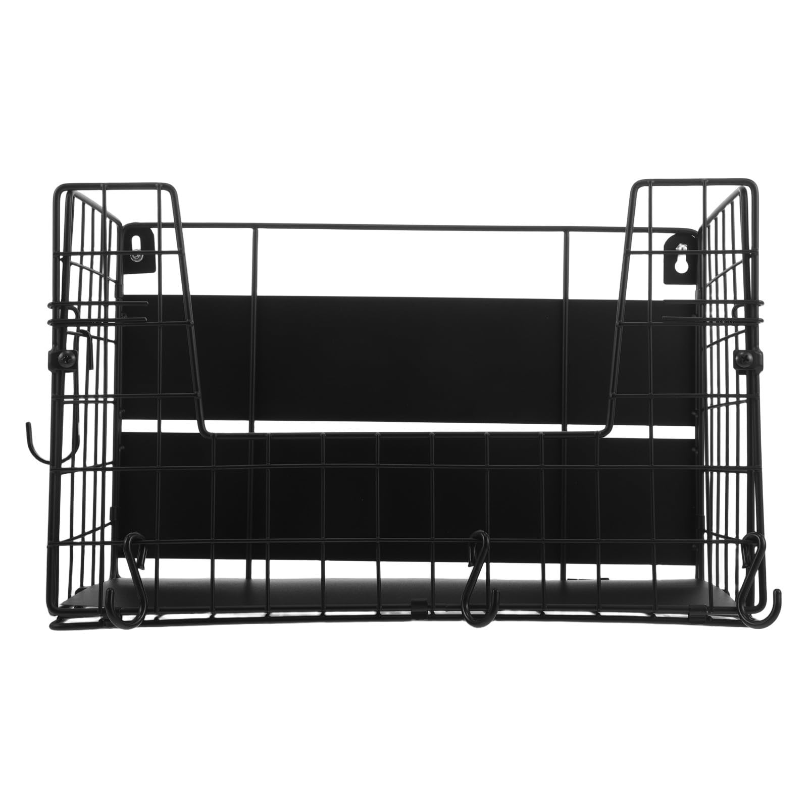 ULTECHNOVO Étagère Magnétique pour Réfrigérateur, Rangement Frigo Magnétique, Noir, Acier au Carbone, pour Oignons et Légumes, Usage Domestique, Facile à Nettoyer