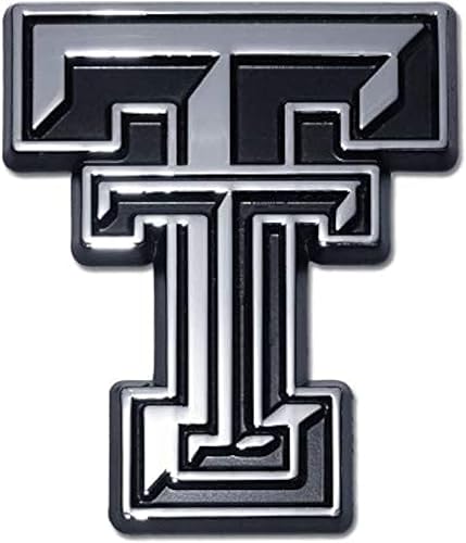 Miniatura 3 de Texas Tech Emblem Red Raiders - Emblema de metal prémium para automóvil (cromado)