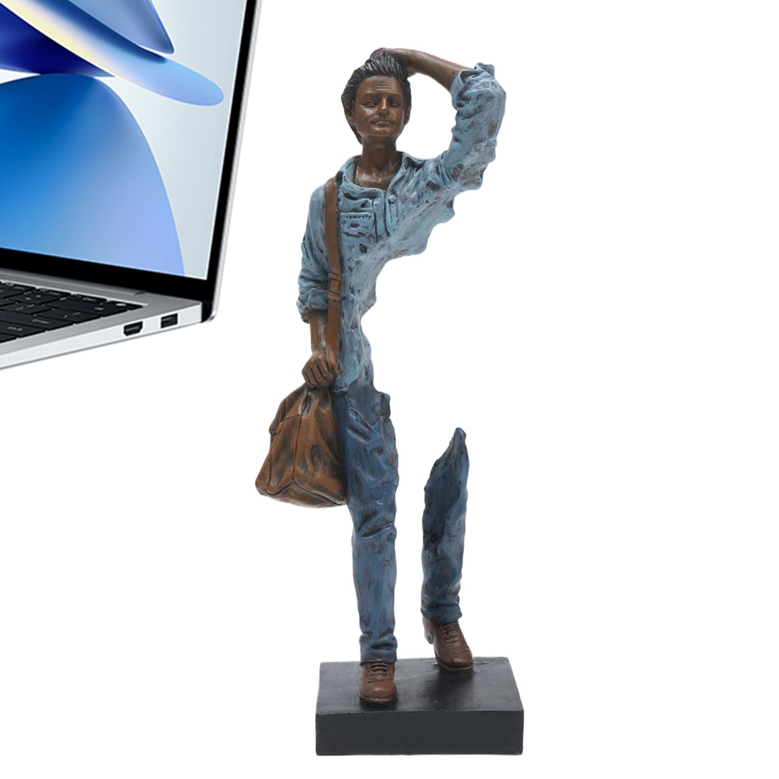 Hombre De Pie, Esculturas De Decoración De Escritorio, Objetos Decorativos De Resina, Escultura De Hombre Abstracto Para Mesa, Estatuilla De Arte Moderno, Esculturas De Mesa De Café, Arte Abstracto