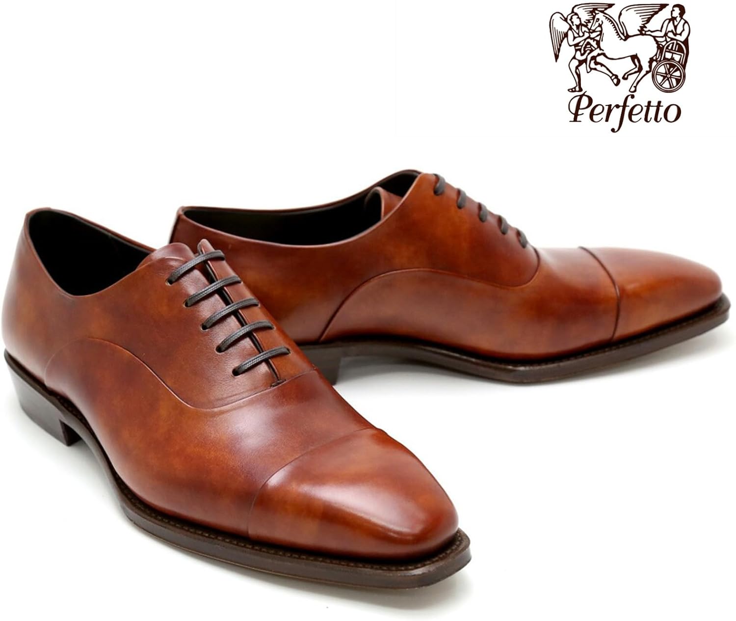 PERFETTO ストレートチップ 7.5 ミュージアムカーフ ペルフェット