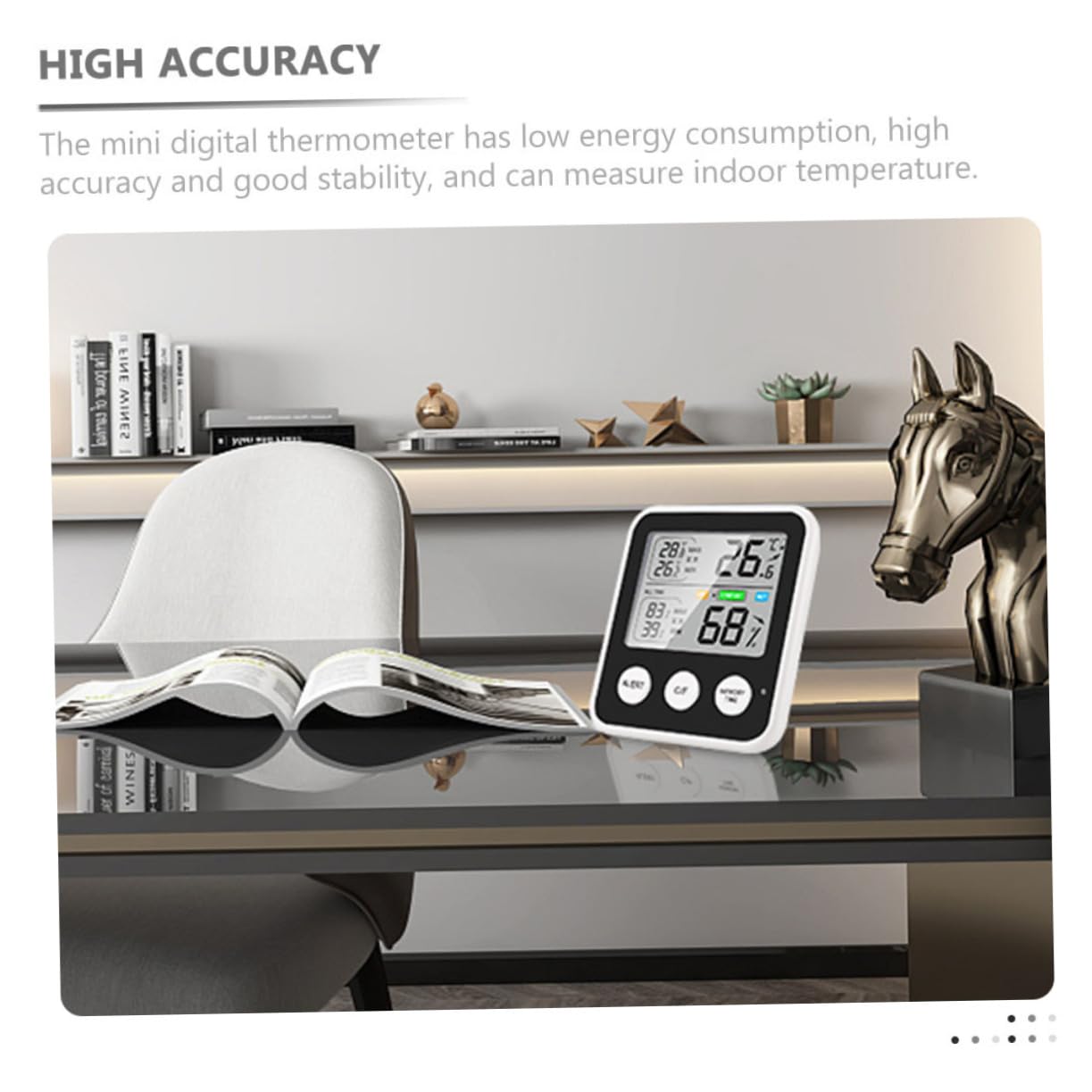 Thermometer Hydrometer for Humidity Hygrometer Home Supplies Humidity Sensor Temperature and Humidity Monitor Home Tool Temperature Gauge Room Temperature Monitor Humidity Meter