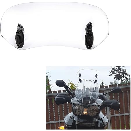 Motors Motorcycle Screen Extension Adjustable Clip On Windshield