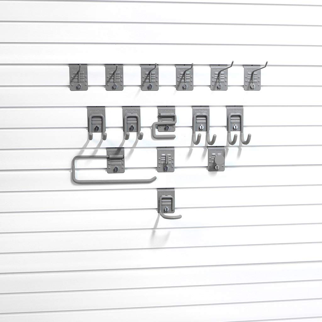 StoreWALL 15 Piece Basic Hook Bundle Slatwall Accessory Kit
