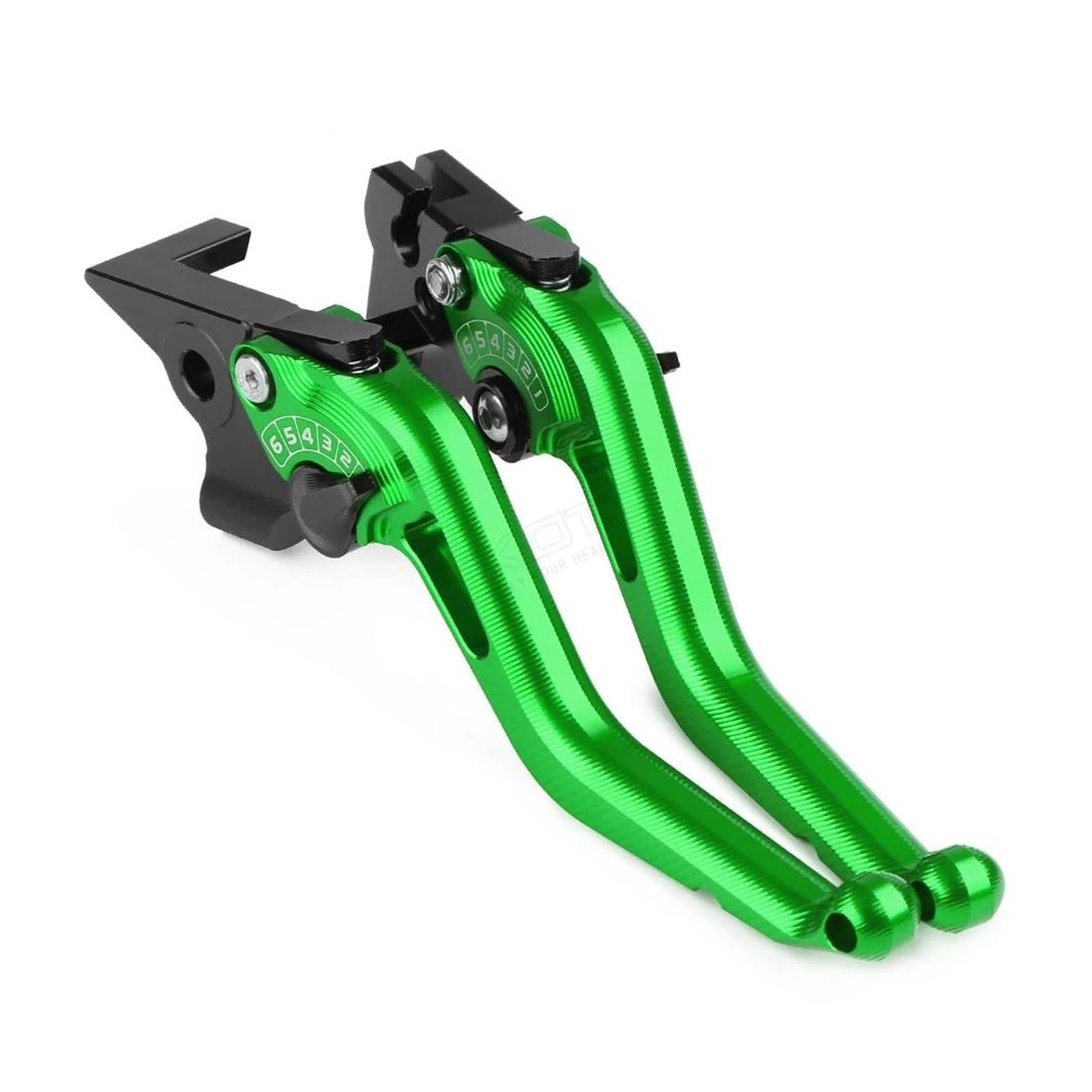 HPZPRPCEW for Kawasaki ER-6F ER6F 2009-2016 ER6N ER-6N Motorcycle Accessories Short Brake Clutch Levers(Green)
