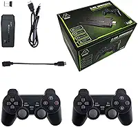 M8 4K Retro Game Stick, HD Home Video Retro Game Console with 2 Wireless Controllers, HDMI Output, 20000+ Built-in Games (32GB)