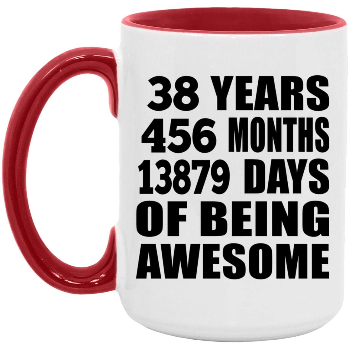 Amazon.com: Designsify Gifts, 38th Birthday 38 Years 456 Months