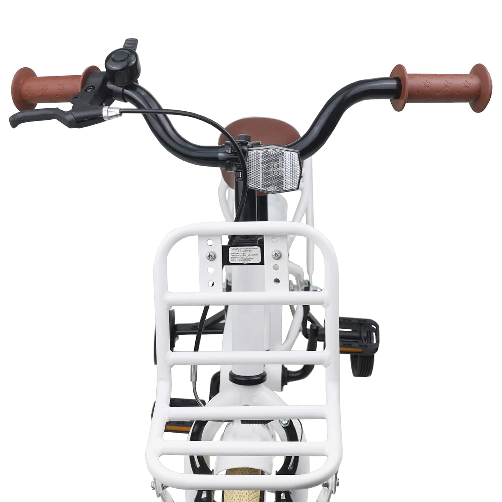 Bicicletta per bambini da 2 a 4 anni, con telaio in acciaio, parafango, campanello e supporto, leggera due ruote per il tempo libero, le gite e la città, divertimento in estate