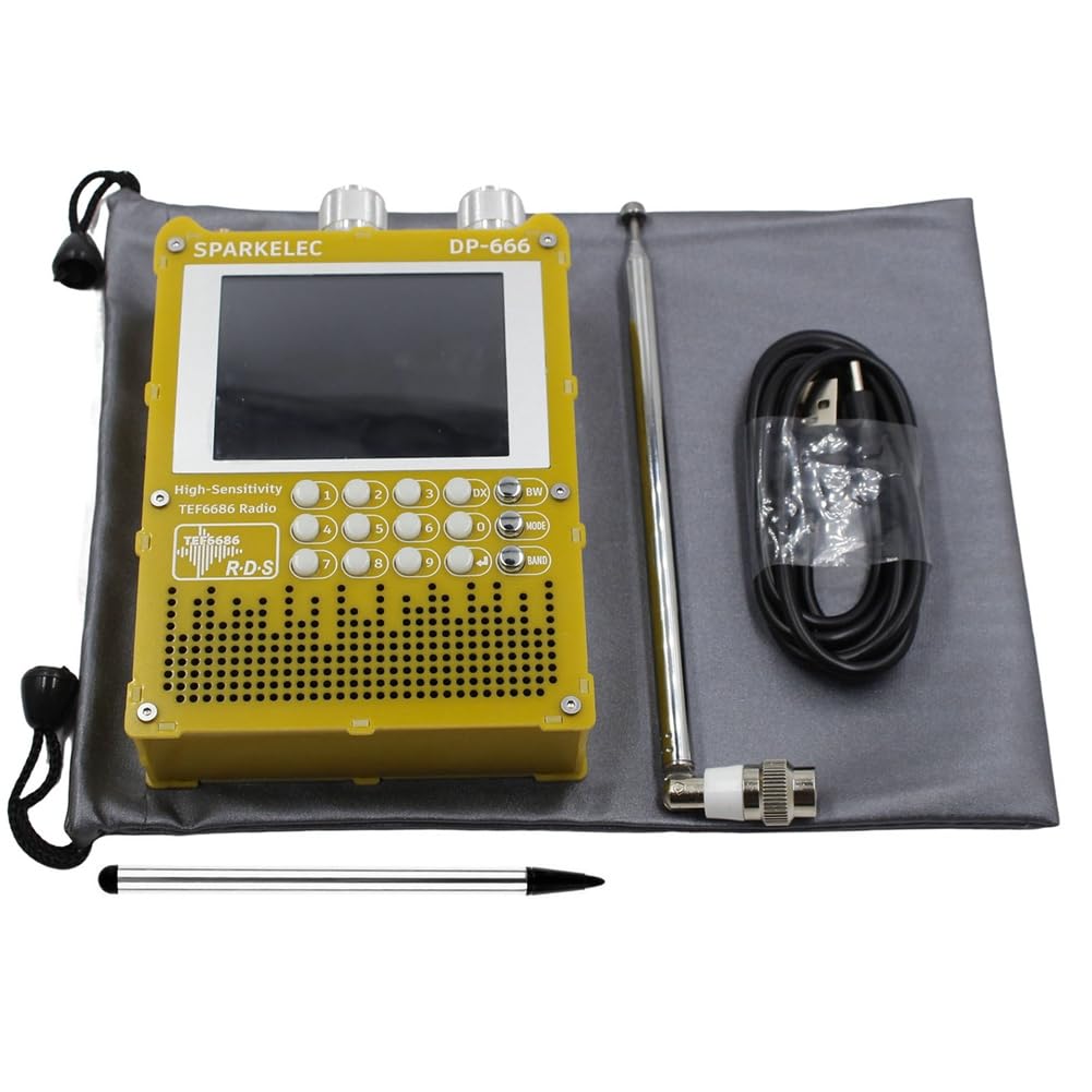Radio TEF6686 DP-666 para sintonizar emisoras sin interferencias y con pantalla táctil 8