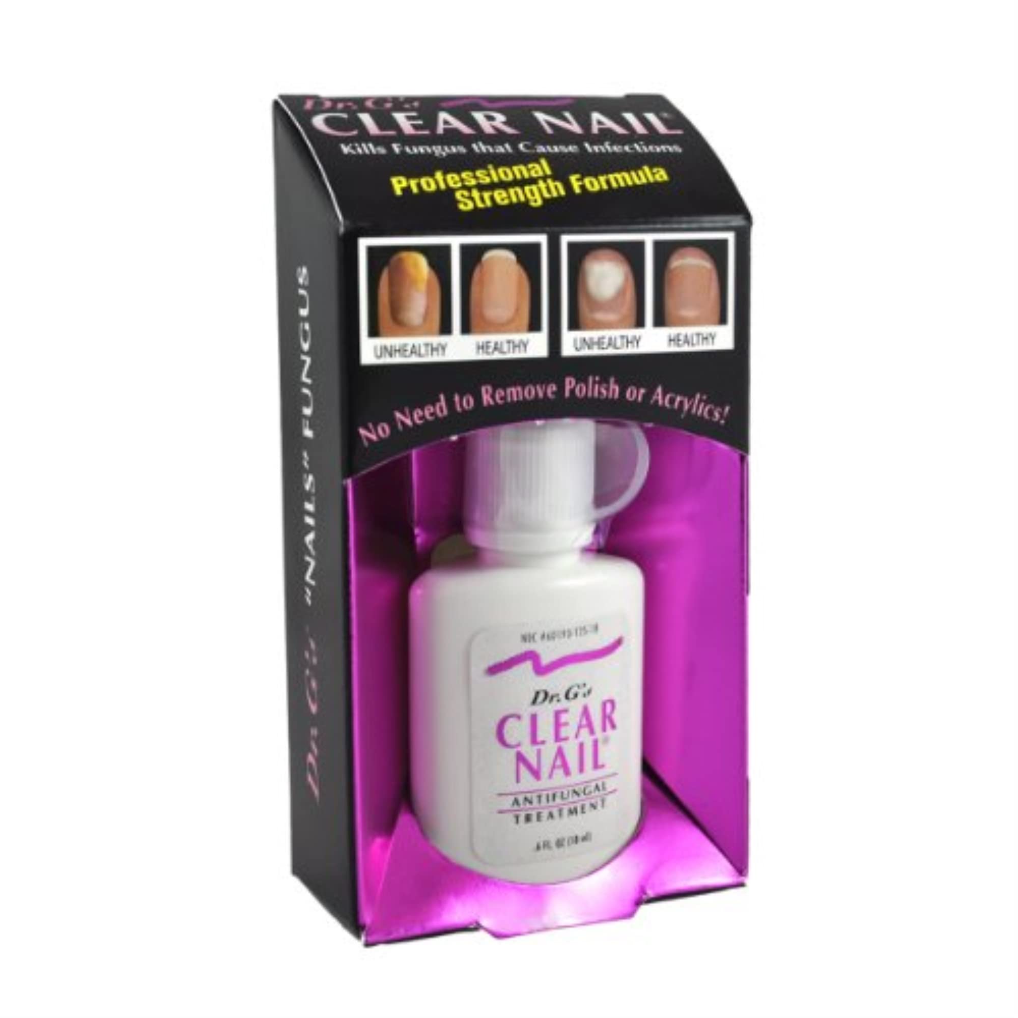 Amazon Com Dr G S Clear Nail Antifungal Treatment 0 5 Ounce Bottles Pack Of 2 Nail Fungicides Health Household