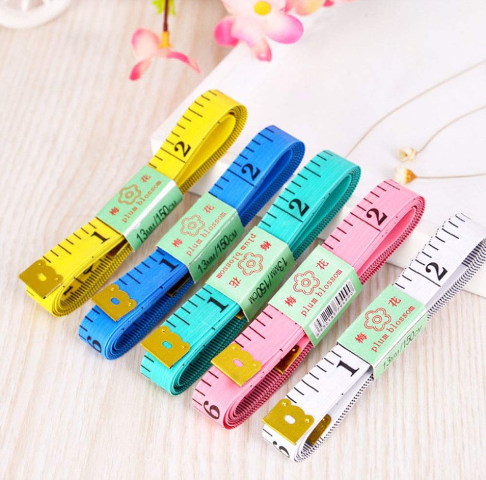 Set 4 Nastri Di Misurazione Per Corpo Morbidi, 150 Cm, Metro Da Sarto Bifacciale Con Scala In Cm, Righello Flessibile Per Cucito E Fitness, Colori Assortiti - 2