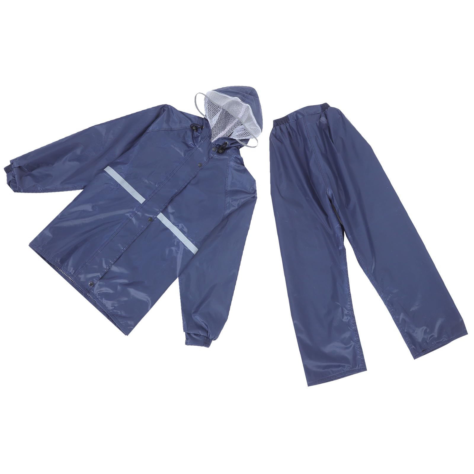 Conjunto Reflectante para Motocicleta y Bicicleta, Chaqueta y Pantalones de Lluvia de Doble Capa, Talla XL para Adultos, Resistente al Viento y Lluvia, Adecuado para Actividades