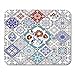 Produktbild Mouse Pads Blue Ceramic with Colorful Patchwork Vintage Multicolor Pattern in Turkish Style Endless Linoleum Red Mouse Pad for notebooks,Desktop Computers mats Office Supplies