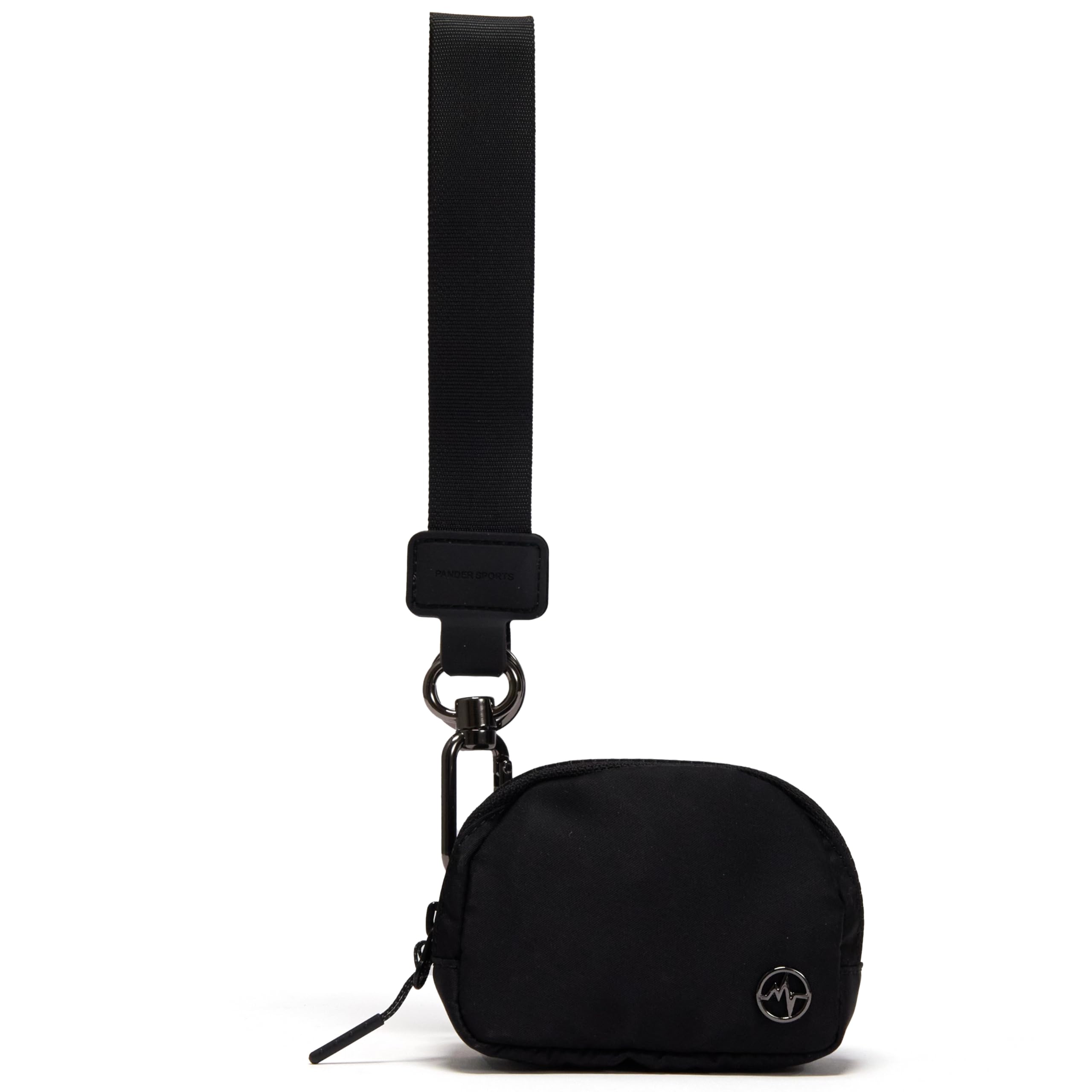 Pander Wrist Strap & Mini Wallet Combo – Stylish, Compact, and Versatile Accessory Set - Black
