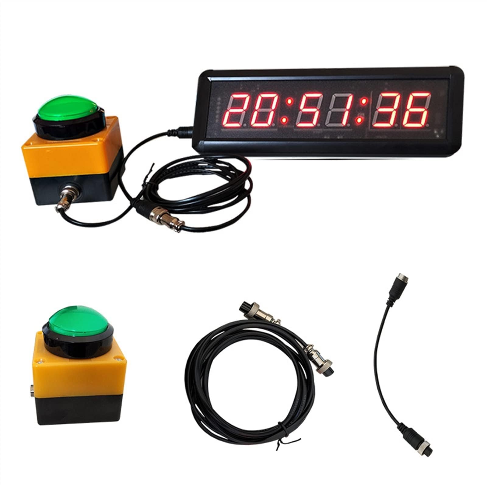 Temporizador de cuenta regresiva con cronómetro, reloj digital LED para entrenamiento de fitness, carreras de velocidad y programas de juegos