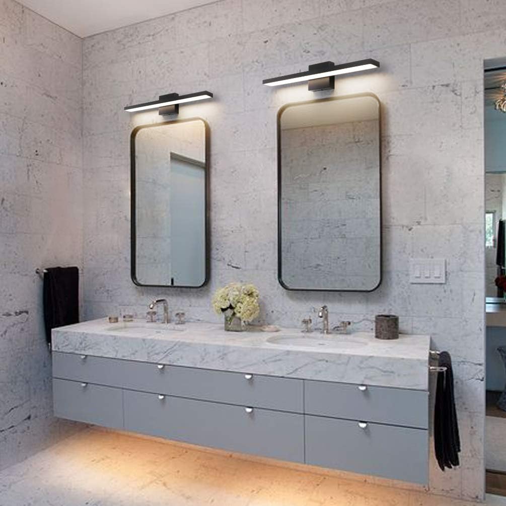 Buу 2 gеt 3 Aipsun 24 Inch/20W LED Black Modern Vanity Light Fixture Aluminum Material Wall Light for Bathroom Warm White Light 3000K Lіmіtеd Dіѕсоunt Aipsun 24 Inch/20W LED Black Modern Vanity Light Fixture Aluminum Material Wall Light for Bathroom Warm White Light 3000K