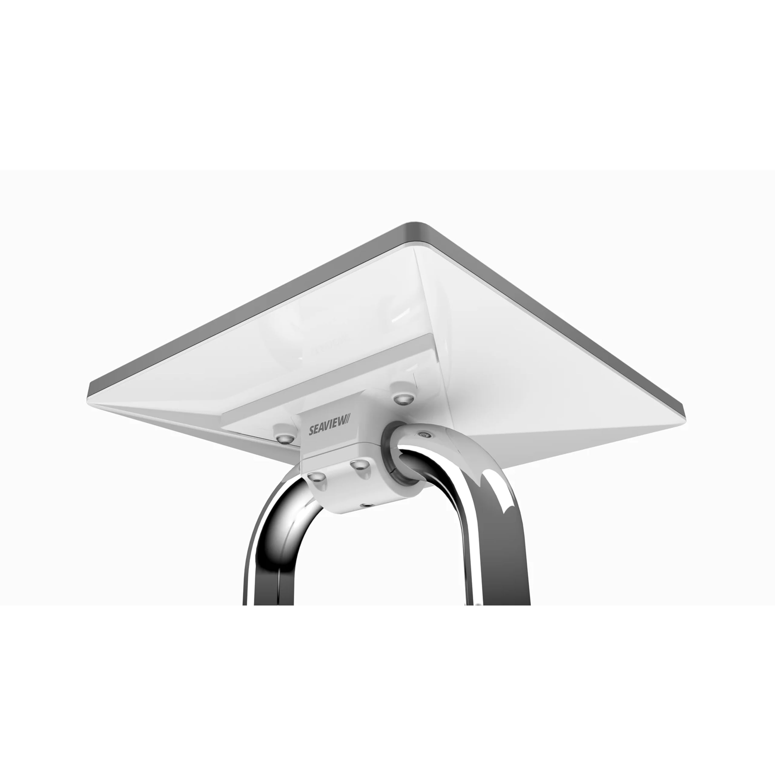 SEAVIEW Rail Mount Bracket for Starlink Mini Antenna | Fits 1 Inch to 1.25 Inch Diameter Rails | Marine Grade Construction | Stainless Steel Hardware | SVRCLMINI