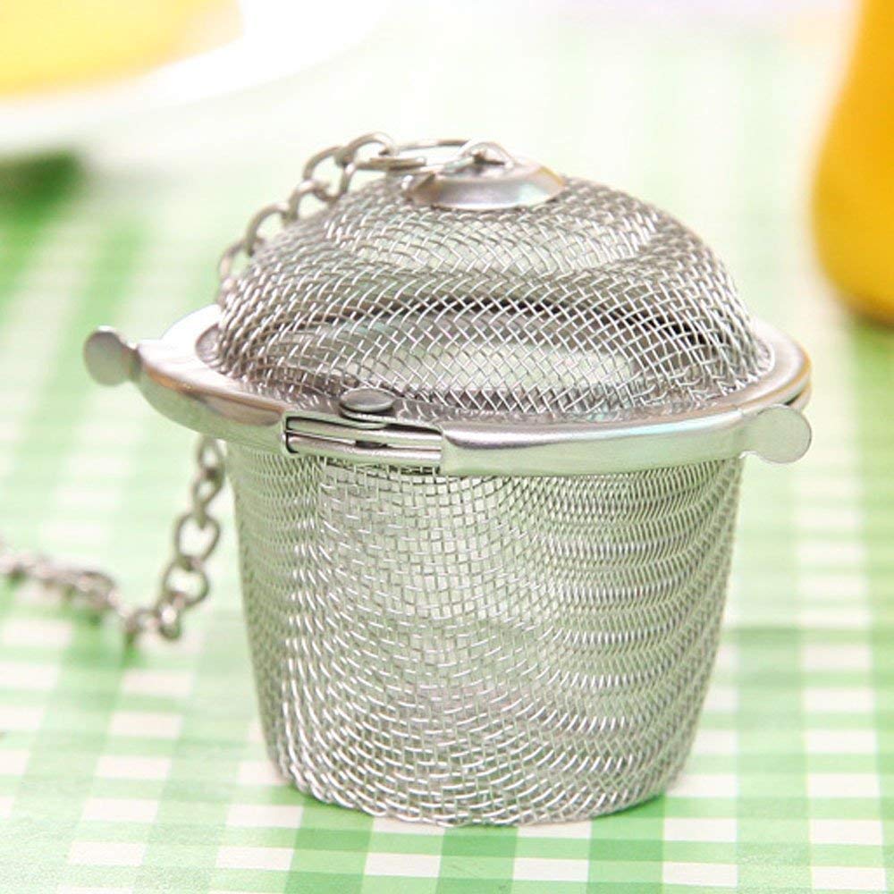 Tea Strainer Infuser for Loose Tea - Stainless Steel Tea Diffuser for Tea, Coffee, Seasonings, Spices (Round) 1
