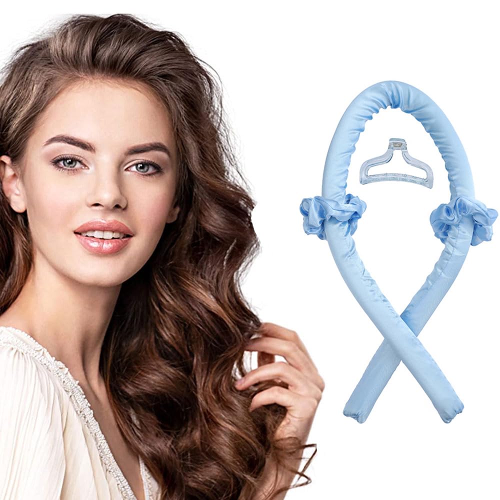HOOTO Heatless Hair Curling Rod Headband for Long Hair, Curler No Heat  Curls Ribbon with Hair Clips and Scrunchie, Sleeping Curls Silk Ribbon Hair