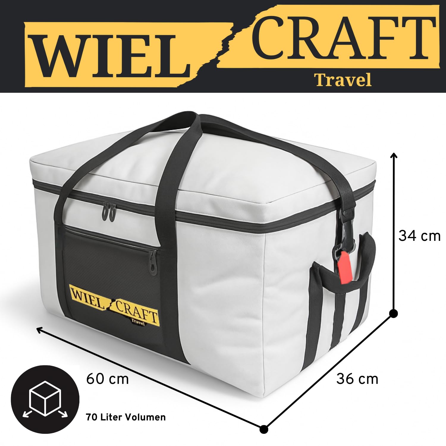 4 Borse Box da Tetto, Idrorepellenti, 70L per Borsa