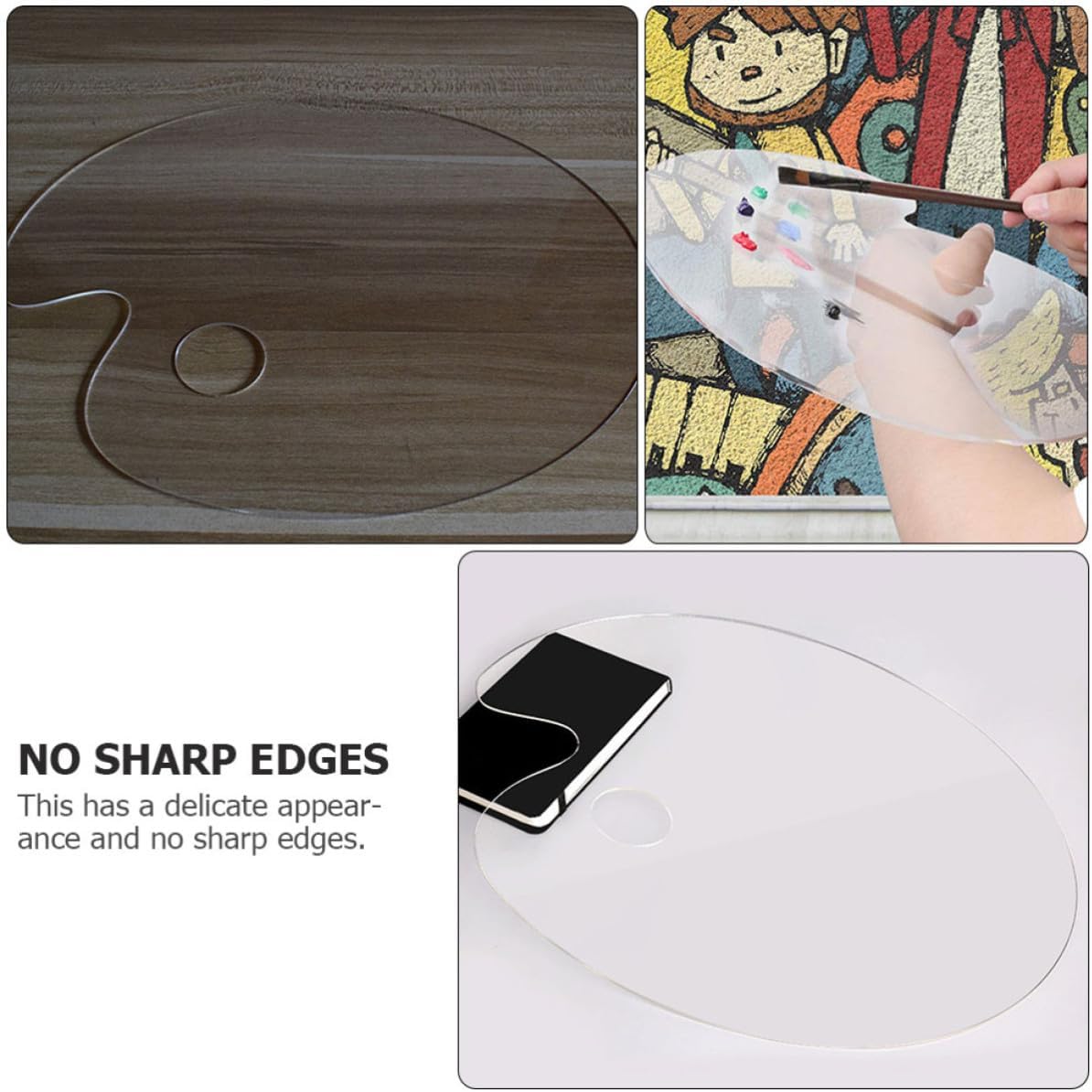 Acrylic Painting Palette Oval Color Mixing Tray