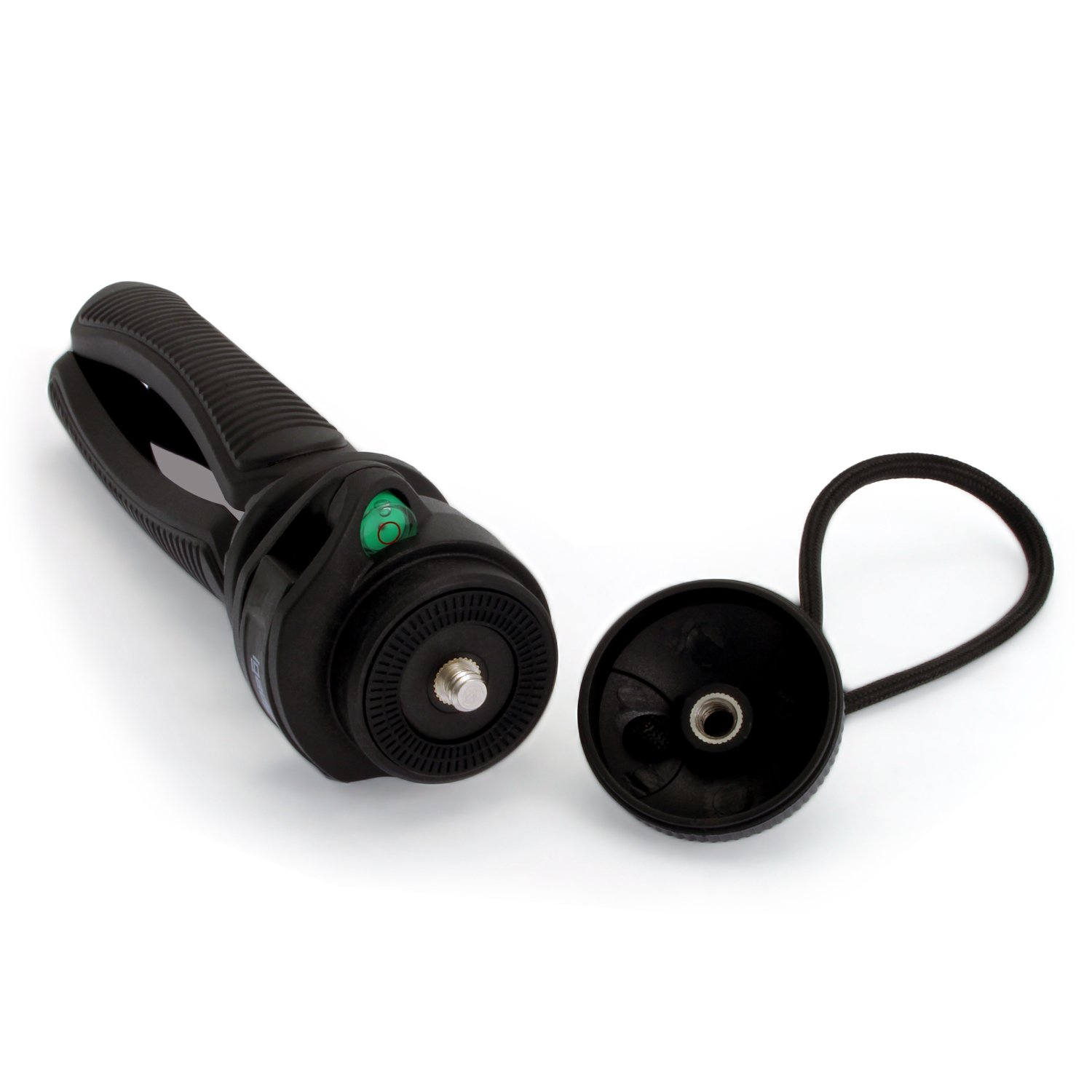 IGadgitz U4331-KIT Mini Treppiede Da Tavolo + Impugnatura Stabilizzante Per Smartphone - Nero