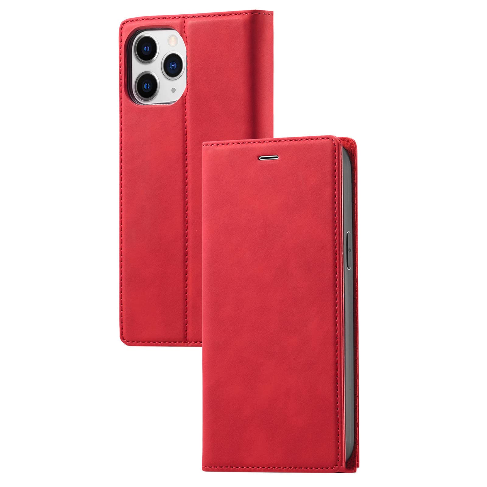 GHFHSG Funda Magnética Tipo Cartera Para IPhone 14/14 Plus/14 Pro/14 Pro Max, Funda De Piel Sintética De Alta Calidad Con Ranuras Para Tarjetas, Funda De Cuaderno Con Tapa Atril, 14 Pro