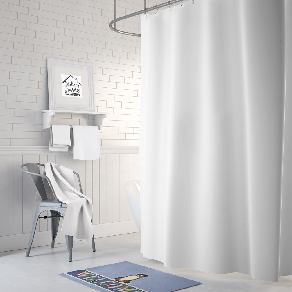 Caroline's Treasures BB5617RUG Bernese Mountain Dog Welcome Machine Washable Memory Foam Mat, Bathroom Rug, Non-Slip Bath Mat, Durable Thick Washable Rugs for Kitchen, Bathroom Quick Dry, Decorative A