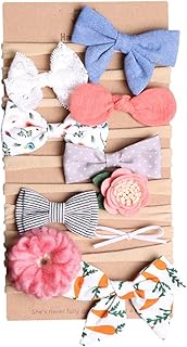 TOYANDONA 10 Peças 1 Conjunto Faixa De Cabeça De Bebê Faixa De Cabeça De Bebê Laços De Cabelo Para Bebês Recém-Nascidos Faixa De Cabeça De Flor Faixa De Cabeça De Chá De Bebê Infantil Arco