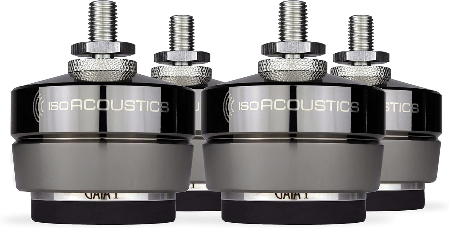 IsoAcoustics Gaia Series Isolation Feet for Speakers & Subwoofers (Gaia I, 100 kg max) – Set of 4
