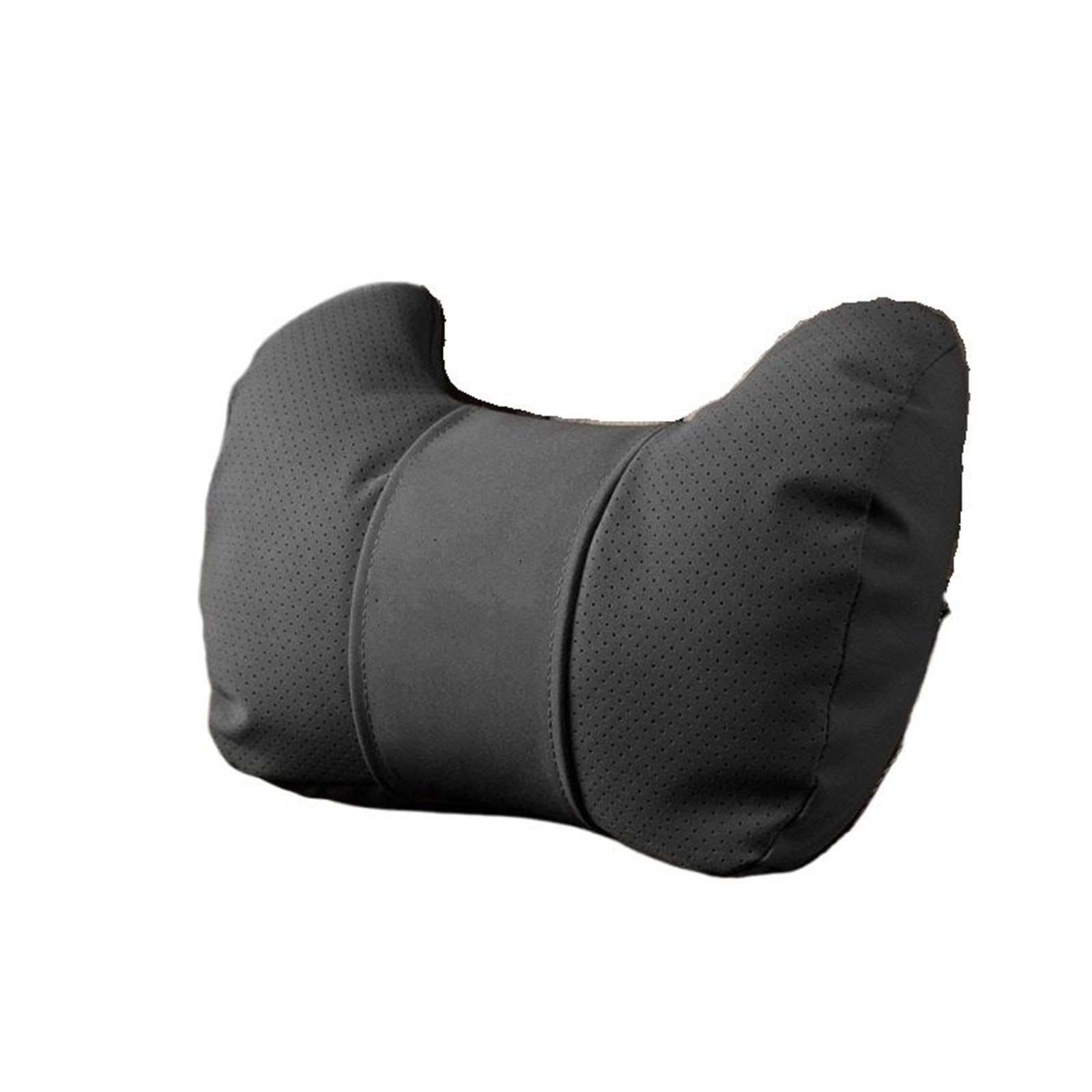 KAUWYEHD Car Seat Accessories Fit For Chery Jaecoo J7/8Pro Suede Leather Headrest Neck Pillow Car Pillows(1pc-black)