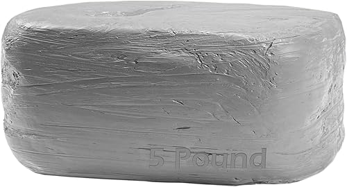 ReArt Arcilla natural seca al aire 5 libras, para esculpir, lanzamiento de ruedas, construcción a mano, arcilla de modelado multiusos 5 libras para