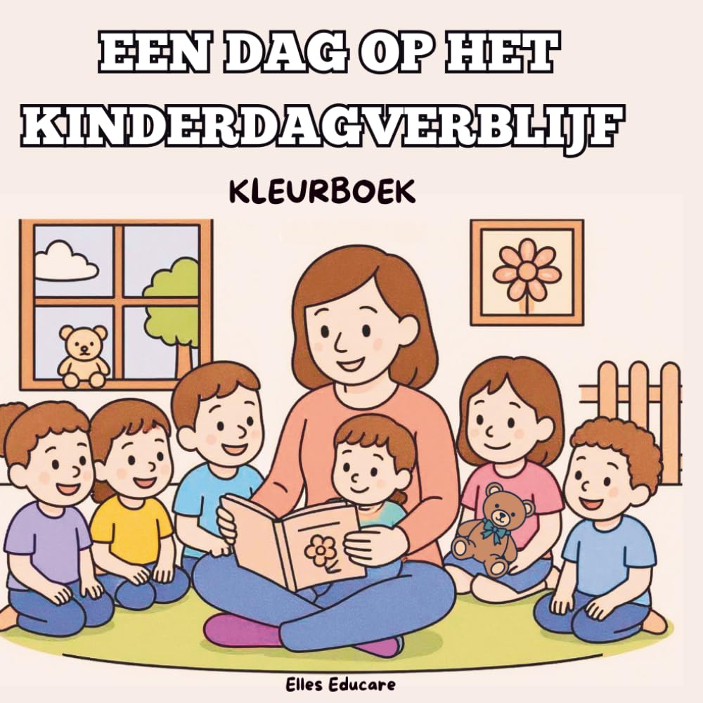 Een dag op het kinderdagverblijf: Kleurboek