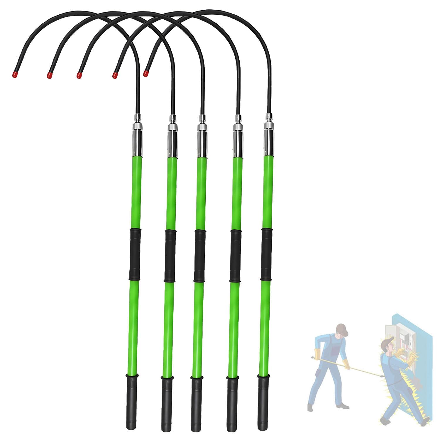 Wysokonapięciowy, ratunkowy hak holowniczy, 6.6ft/2m-5pack