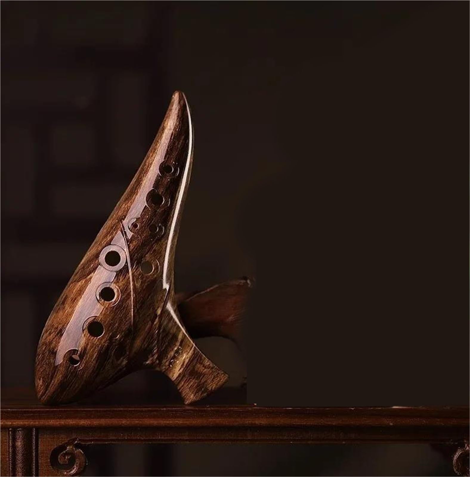 Set Ocarina Strumento A Fiato In Resina Professionale Portatile Ocarina Con Chiave Alto AC A 12 Fori Per Principianti(Ocarina Set)