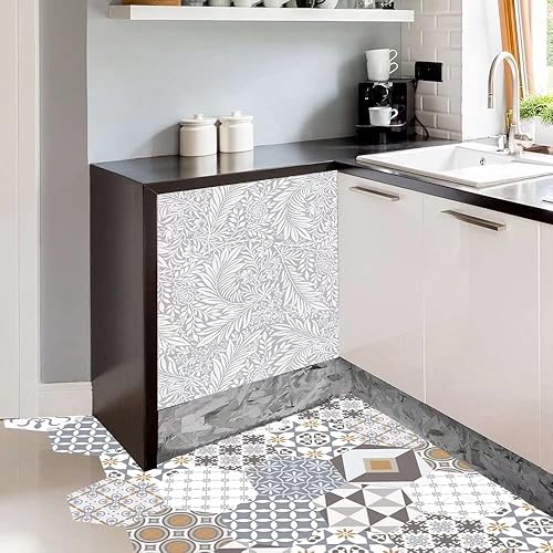 Miniatura 9 de Imán para cubierta de lavavajillas con diseño de florero y flores, para decoración de cocina, hoja de calcomanías magnéticas para puerta de