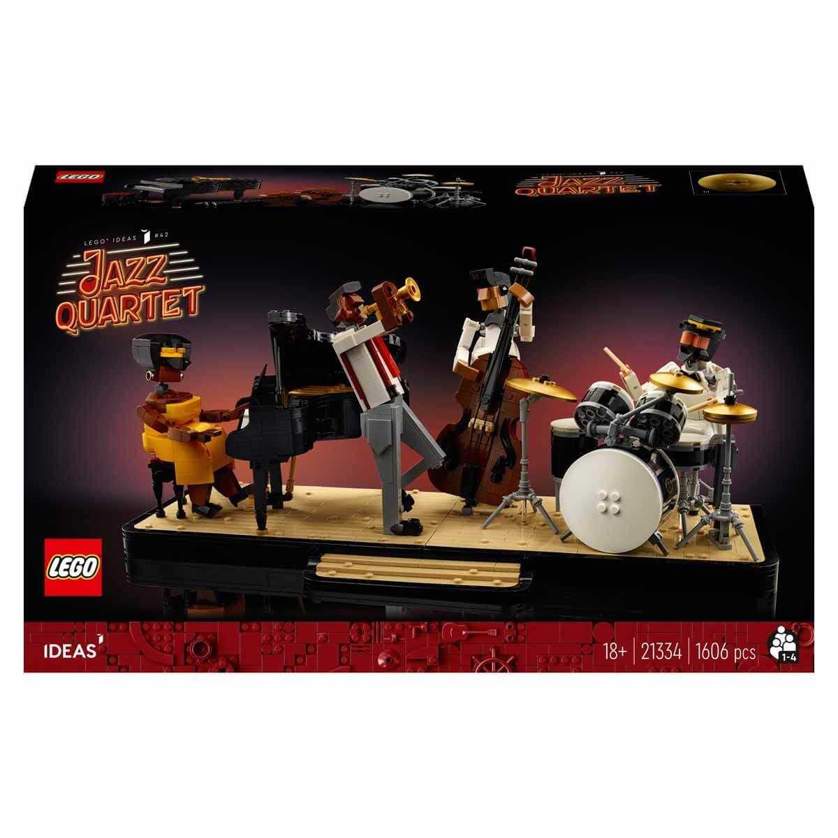 LEGO® Ideas Jazz Quartet 21334 Building Kit; Build-and-Display