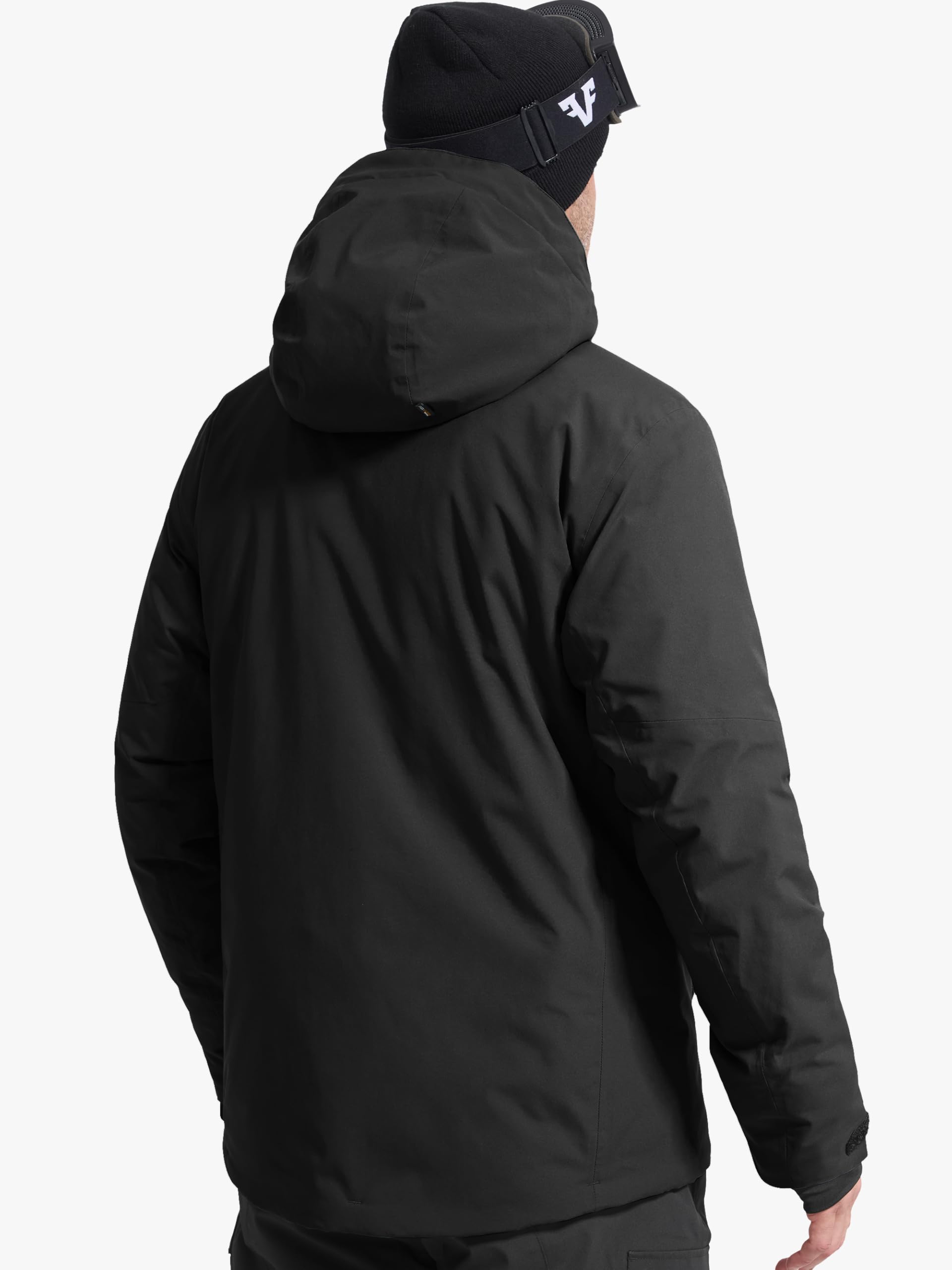 FREE SOLDIER Wasserdichte Skijacke für Herren, warm, mit Fleece gefüttert, Snowboard-Regenmantel, Kapuze, vollständig versiegelte Nähte