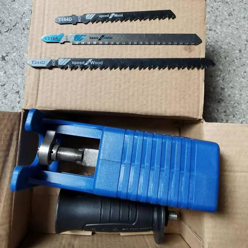 Electric Reciprocating Saw Adapter Electric Drill Modified Saws Attachment with Saw Blade,Black - (Color Name: Black)