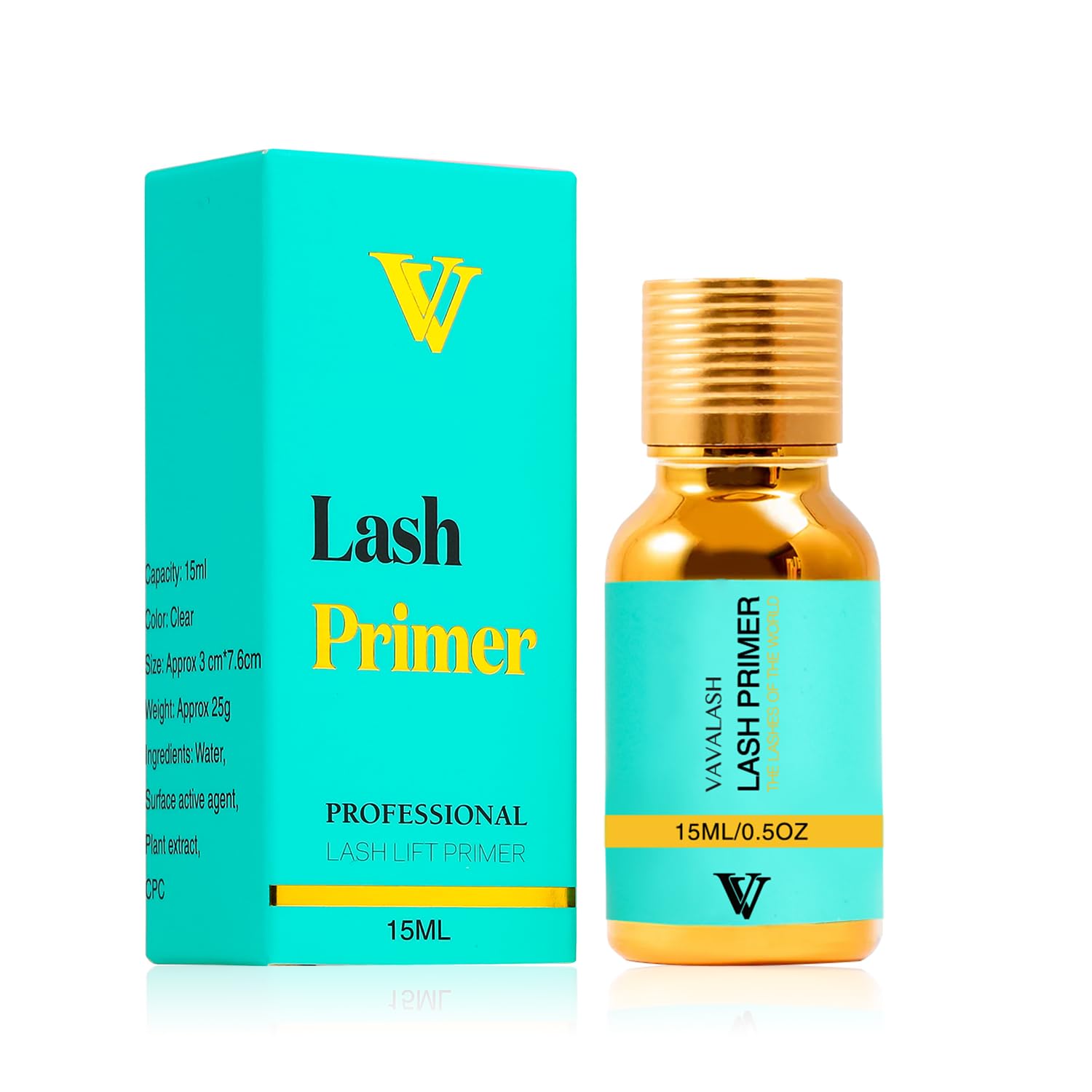 VAVALASH Lash Primer for Lash Extensions, 15 ml Eyelash Extension Primer, Increase Adhesive Bonding, Power Easily Removes Proteins and Oils for Longer Lash Lasting, Professional Use Only(15ml)