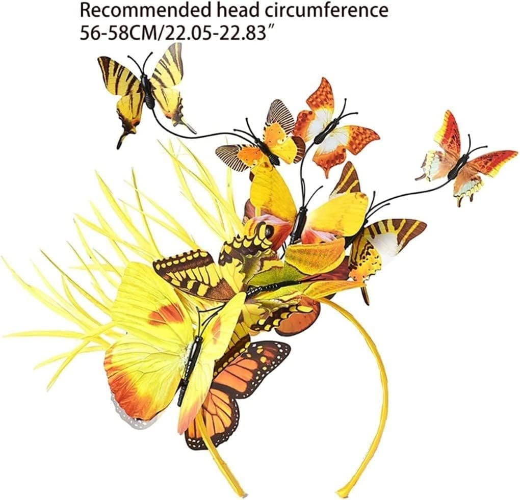 ウェディングティアラ ヘッドバンド、ヘアバンド、ヘアフープ、ヘッドウェアアクセサリー、ヘアクリップ蝶の羽ヘッドバンドフェアウィングヘ